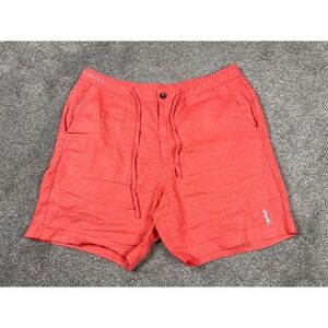 Southern Saint Shorts Womens 2XL Linen Drawstring Beach Boho Vacation Lizard 6.5